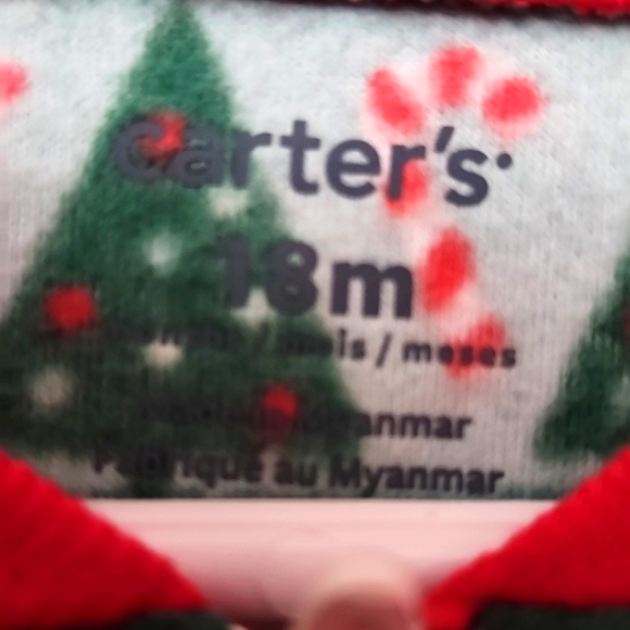 NWT Christmas 🎄 18 mos zip down pj - Picture 2 of 4